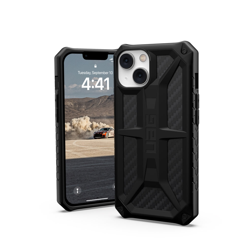 UAG Monarch Rugged Tough Case iPhone 15 Plus 6.7 Carbon Fiber