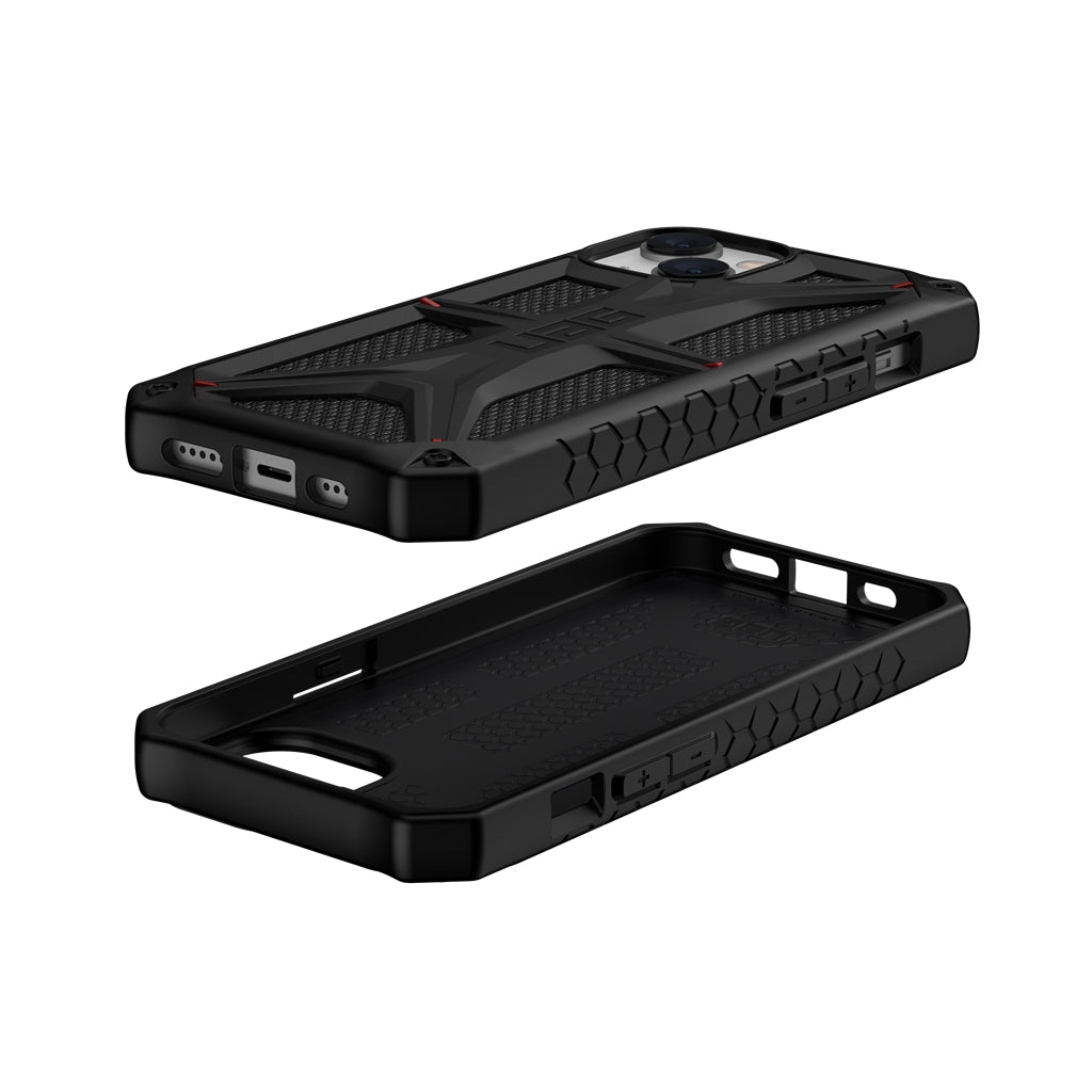 UAG Monarch Rugged Tough Case iPhone 15 Standard 6.1 Kevlar Black
