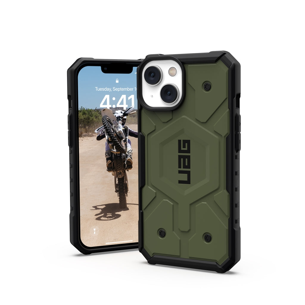 UAG Pathfinder MagSafe Case iPhone 14 Plus 6.7 Olive