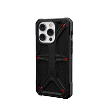 Load image into Gallery viewer, UAG Monarch Rugged Tough Case iPhone 15 Pro 6.1 Kevlar Black
