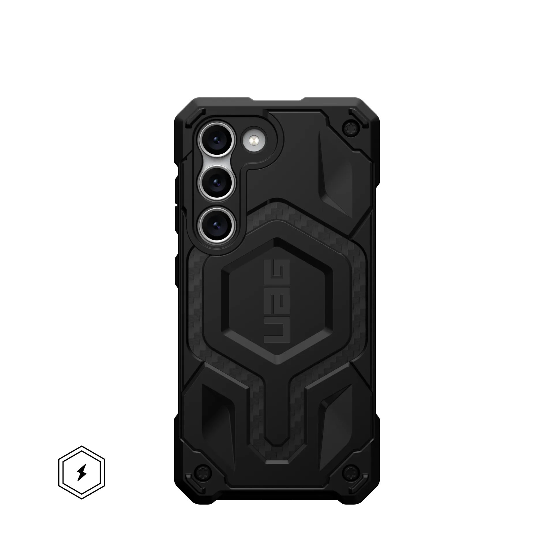 UAG Monarch Pro Rugged Case & Magnet Samsung S23 Standard 5G 6.1 - Carbon Fibre
