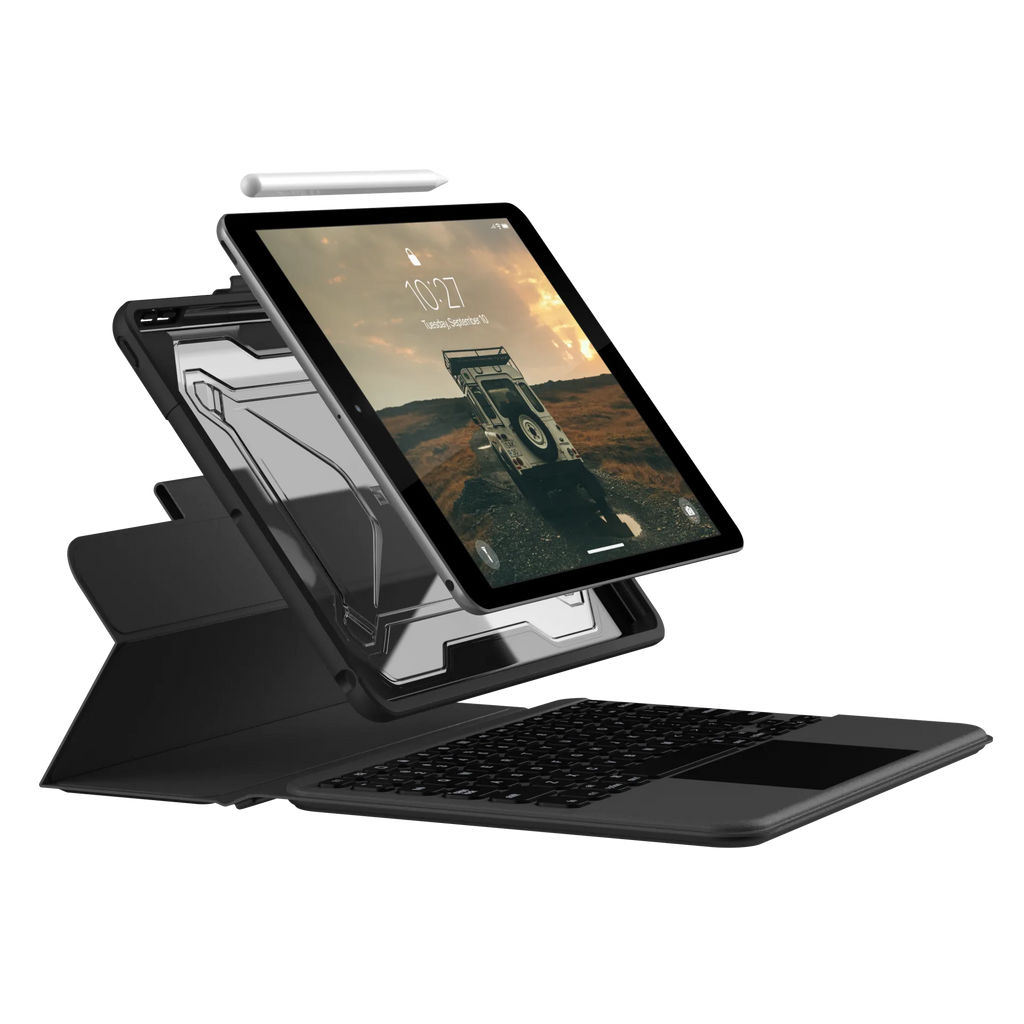 UAG Rugged Bluetooth Keyboard & Trackpad Case iPad 10.2 - Black