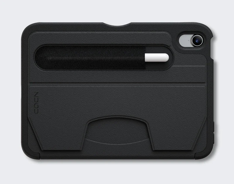 Zugu Rugged Folio Case iPad Mini 6/7 /A17 Pro Gen with Magnetic Stand - Black