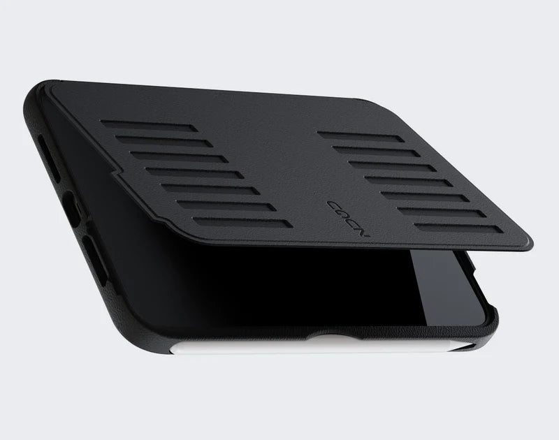 Zugu Rugged Folio Case iPad Mini 6/7 /A17 Pro Gen with Magnetic Stand - Black