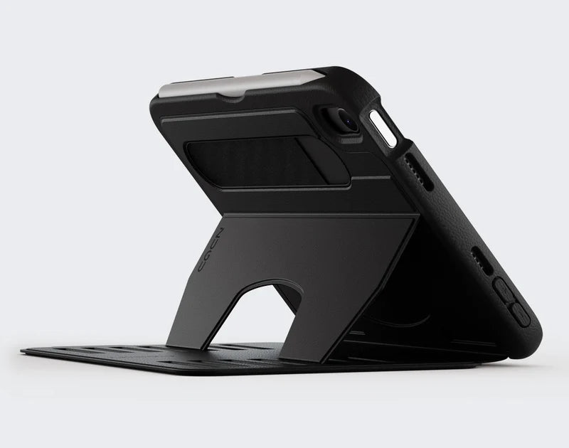 Zugu Rugged Folio Case iPad Mini 6/7 /A17 Pro Gen with Magnetic Stand - Black