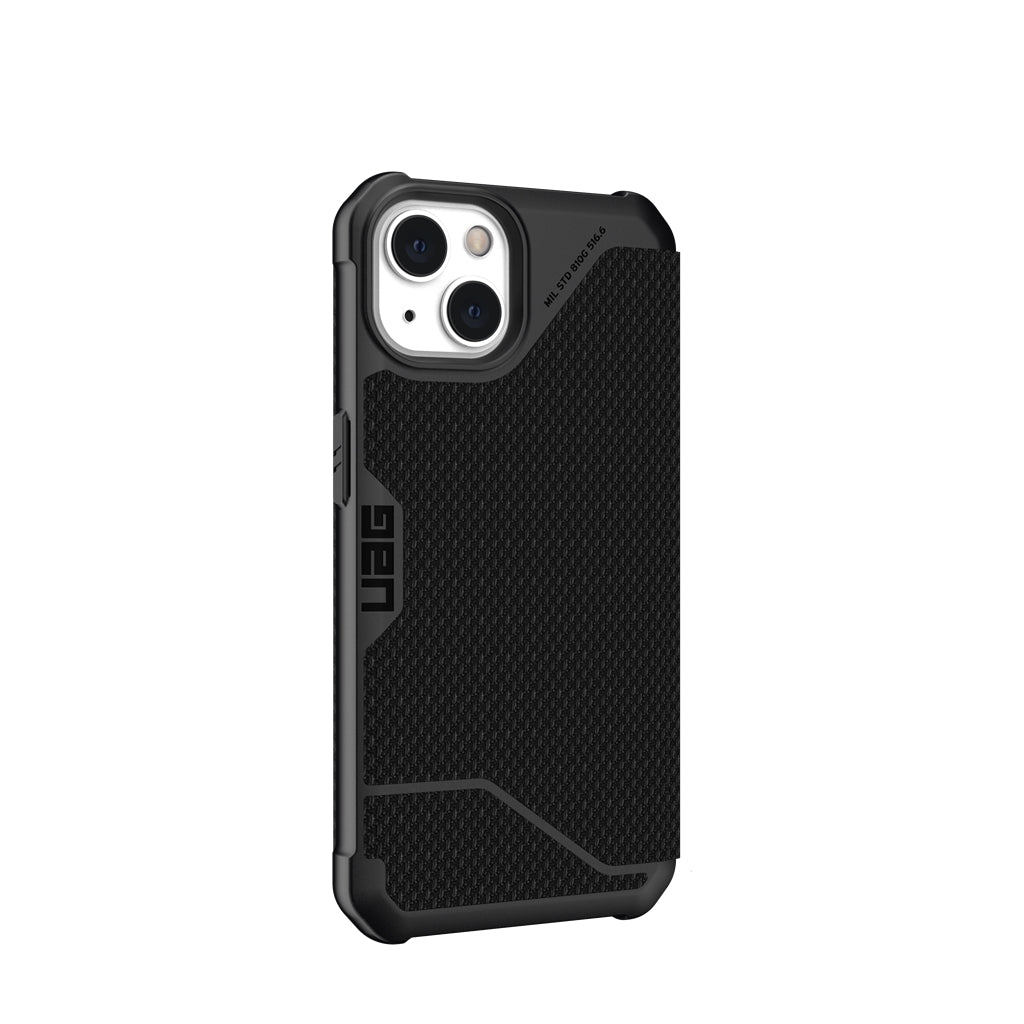 UAG Metropolis Folio Rugged Case iPhone 13 Standard 6.1 Kevlr Black