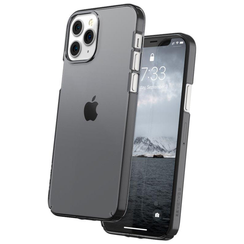 Caudabe Lucid Clear Minimalist Case For iPhone 12 Pro Max - GRAPHITE - Mac Addict