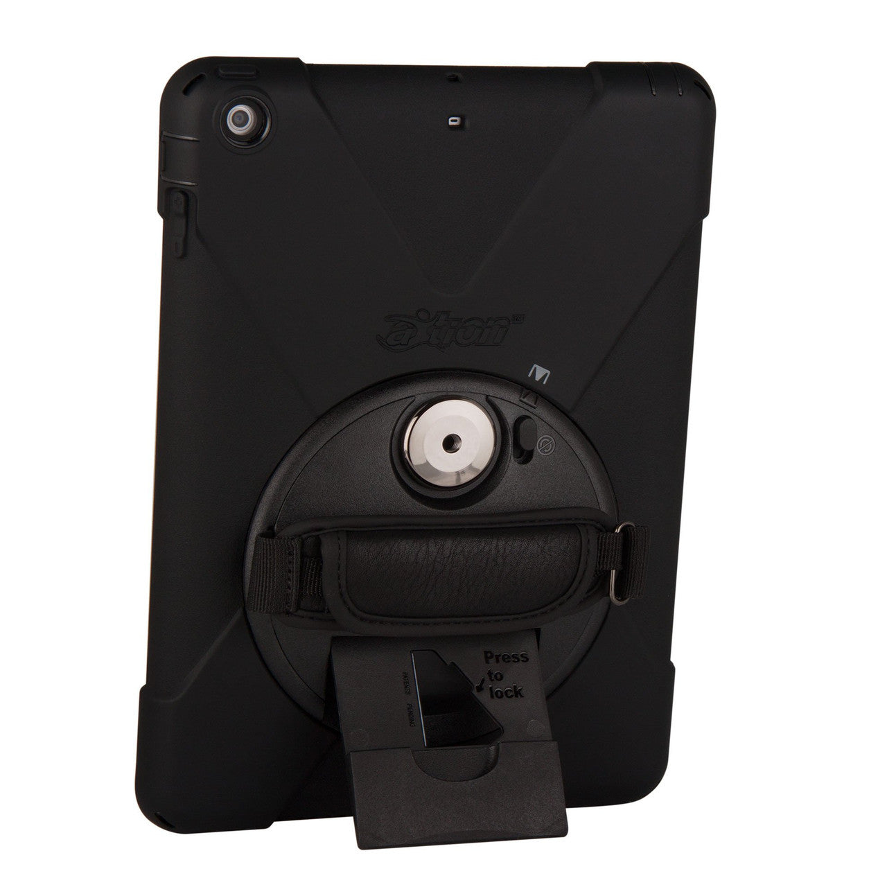 aXtion Bold MP Tough Case iPad Air 1 built in Handstrap & Kickstand - Black