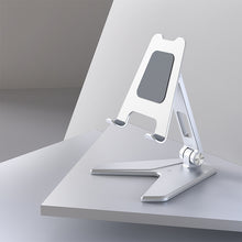 Load image into Gallery viewer, Aluminium Foldable Mobile &amp; Tablet Stand Strong &amp; Light weight - (Medium size) Silver 6