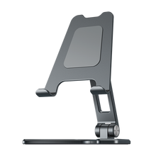 Load image into Gallery viewer, Aluminium Foldable Mobile &amp; Tablet Stand Strong &amp; Light weight - (Medium size) Grey