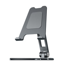 Load image into Gallery viewer, Aluminium Foldable Mobile &amp; Tablet Stand Strong &amp; Light weight - (Medium size) Grey