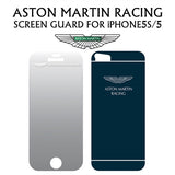Aston Martin iPhone 5 / 5S screen guard Clear with Blue Back