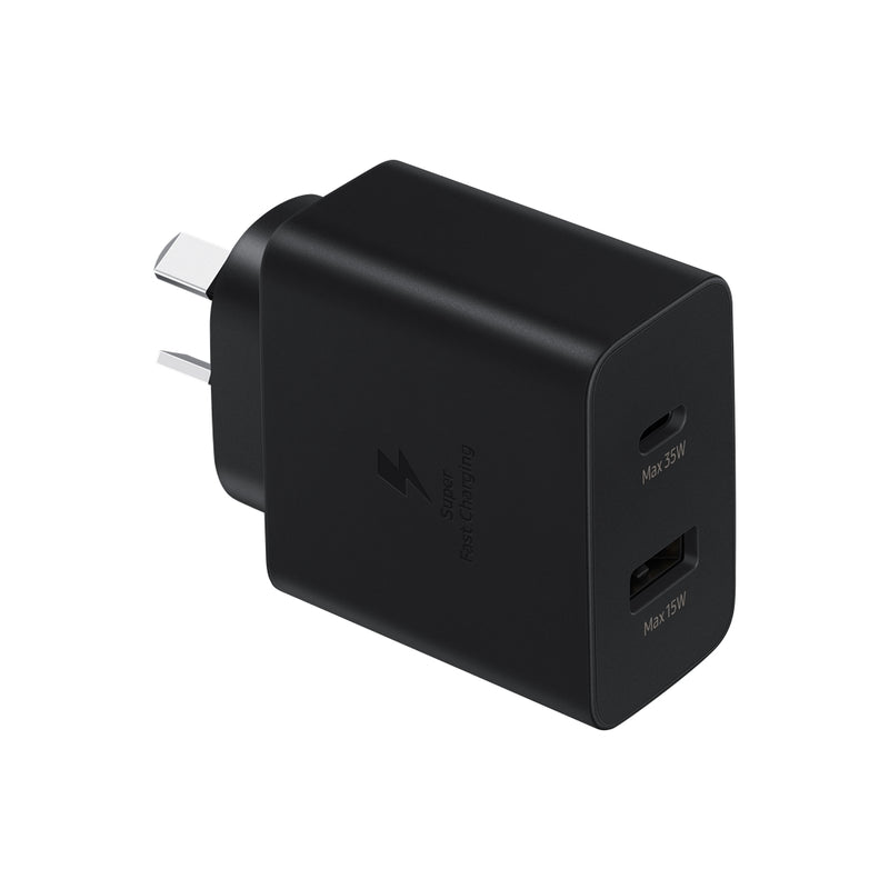 Samsung Wall Charger (AU) Fast Charger 35W Adapter Duo_TA220 USB-C & USB-A