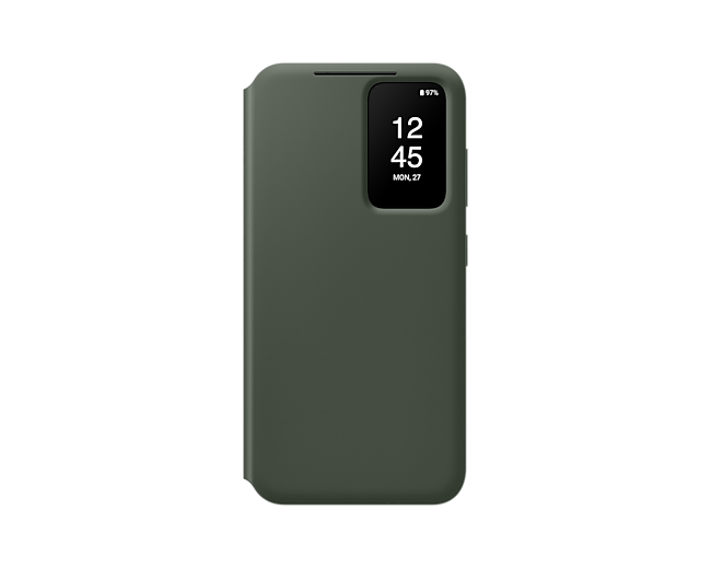 Samsung Official Smart View Wallet Case S23 Standard 6.1 inch - Khaki Green