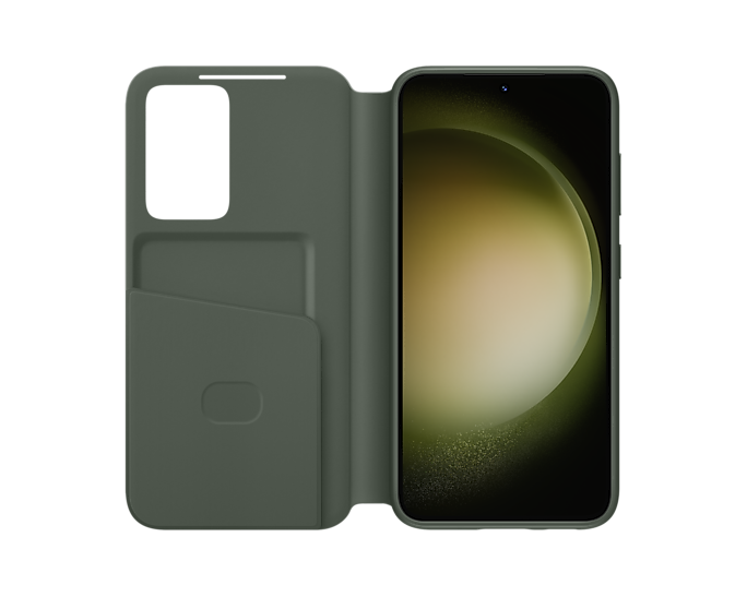 Samsung Official Smart View Wallet Case S23 Plus 6.6 inch - Khaki Green