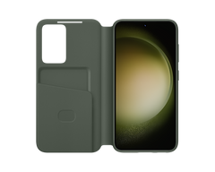 Samsung Official Smart View Wallet Case S23 Standard 6.1 inch - Khaki Green