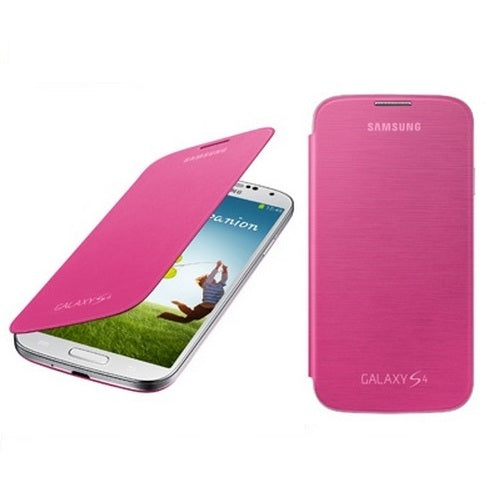 Genuine Samsung Flip Cover Samsung Galaxy S 4 IV S4 GT-i9500 Pink 1