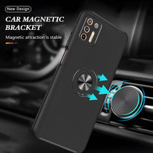 Load image into Gallery viewer, Rugged &amp; Protective Armor Case Moto G9 Plus &amp; Ring Holder - Black