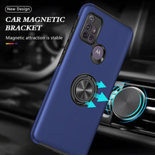 Load image into Gallery viewer, Rugged &amp; Protective Armor Case Moto G10 / G30 &amp; Ring Holder - Blue