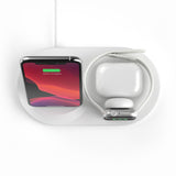 Belkin Boost Charge 3 in 1  Wireless Charging Dock for iPhone + Apple Watch + Airpods - White