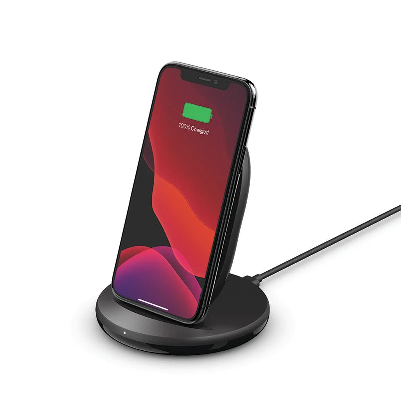 Belkin BoostCharge Wireless 15W Charging Stand & QC 3.0 24W Wall Charger