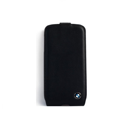 BMW Genuine Leather Flip Case for Samsung Galaxy S4 - Black 1