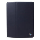 BMW Official Merchandise Leather Folio iPad 2 3 4 Case - Navy Blue