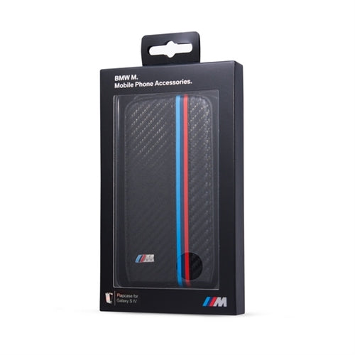 BMW M Collection Carbon Effect Flip Case Samsung Galaxy S4 - Black 3