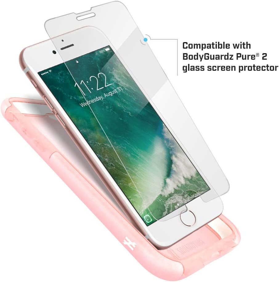 BodyGuardz Ace Pro Case with Unequal Technology for iPhone 8 Plus / 7 Plus / 6s Plus - Pink
