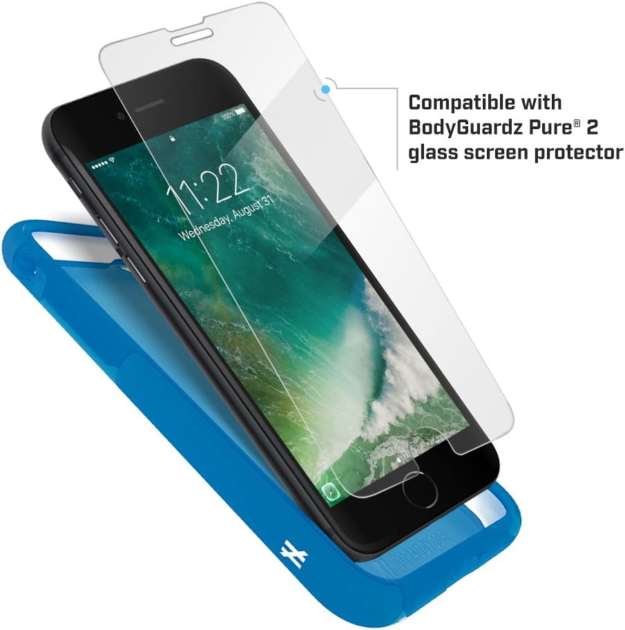 BodyGuardz Ace Pro Case with Unequal Technology for iPhone 8 Plus / 7 Plus / 6s Plus - Blue
