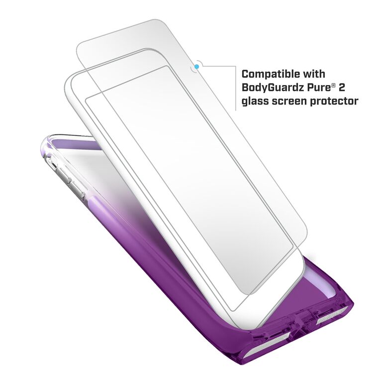 BodyGuardz Harmony x Unequal Technology Stylish Protective Case For iPhone 8 Plus / 7 Plus - Amethyst