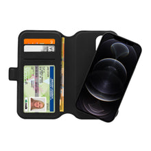 Load image into Gallery viewer, 3SIXT Duo Folio Wallet Case for iPhone 13 Pro 6.1 inch - Black