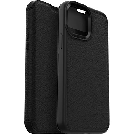 Otterbox Strada Folio Case iPhone 16e / 15 / 14 / 13 Standard 6.1 inch Shadow Black