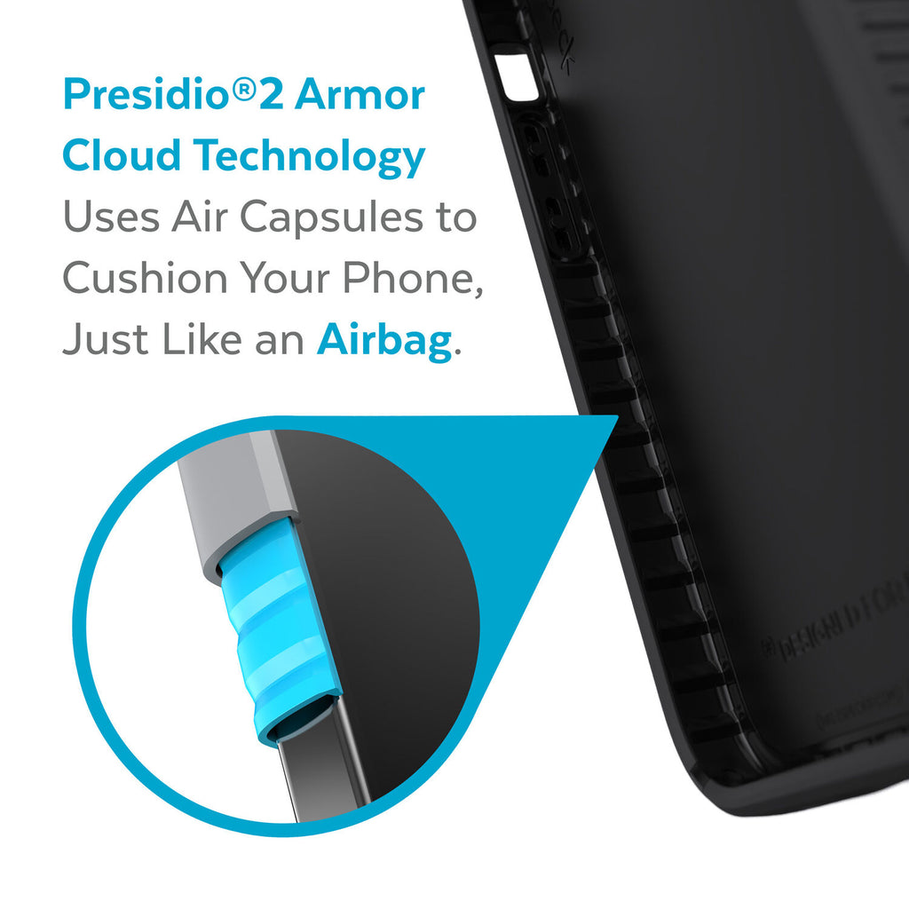 Speck Presidio 2 Grip & Strong Case iPhone 13 Pro Max 6.7 Black