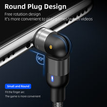 Load image into Gallery viewer, Multi Connectors Magnetic Charge &amp; Data 1M 3A Braided Cable USB C / Micro USB / Lightning 4