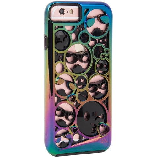 Case-Mate Tough Layers Emoji Case iPhone 7/6s/6 - Iridescent / Black 3