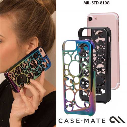 Case-Mate Tough Layers Emoji Case iPhone 7/6s/6 - Iridescent / Black 4