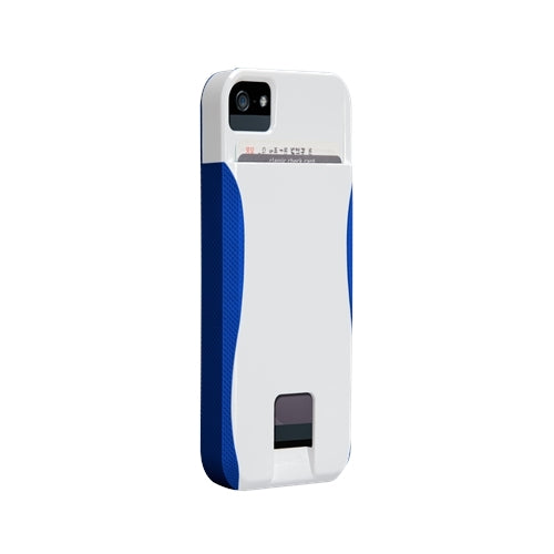 Case-Mate Pop! ID Case iPhone 5 Pop ID Case w Stand and Card Slot White Blue 5