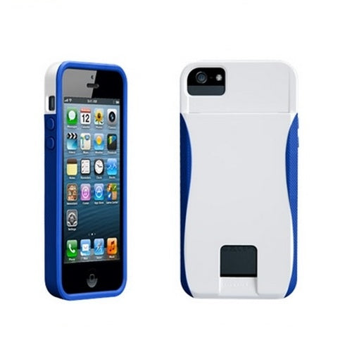 Case-Mate Pop! ID Case iPhone 5 Pop ID Case w Stand and Card Slot White Blue 1