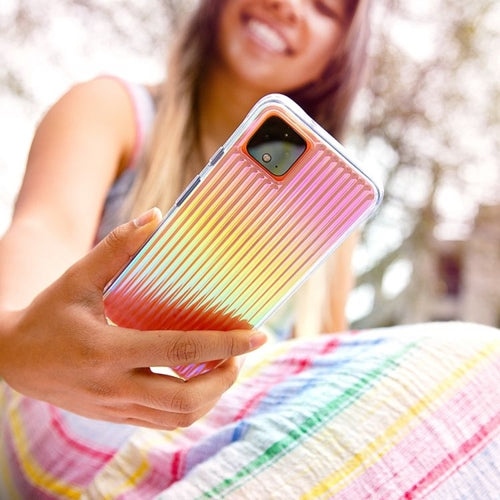 Case-Mate Tough Groove Iridescent Case For Pixel 4 3