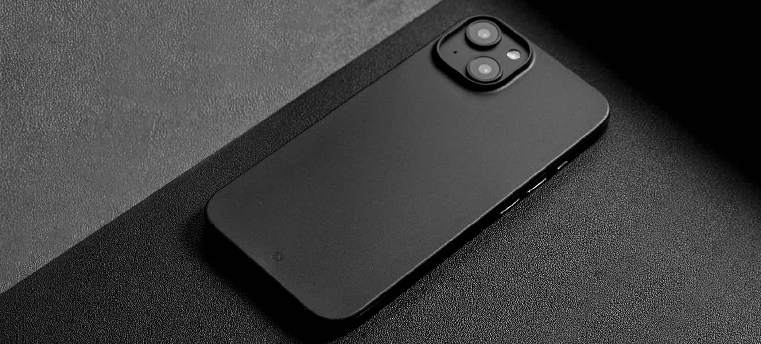 Caudabe The Veil Ultra Thin Case For iPhone 14 Plus / 15 Plus 6.7 - STEALTH BLACK