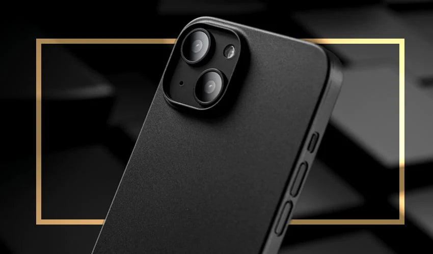Caudabe The Veil Ultra Thin Case For iPhone 14 Standard 6.1 - STEALTH BLACK