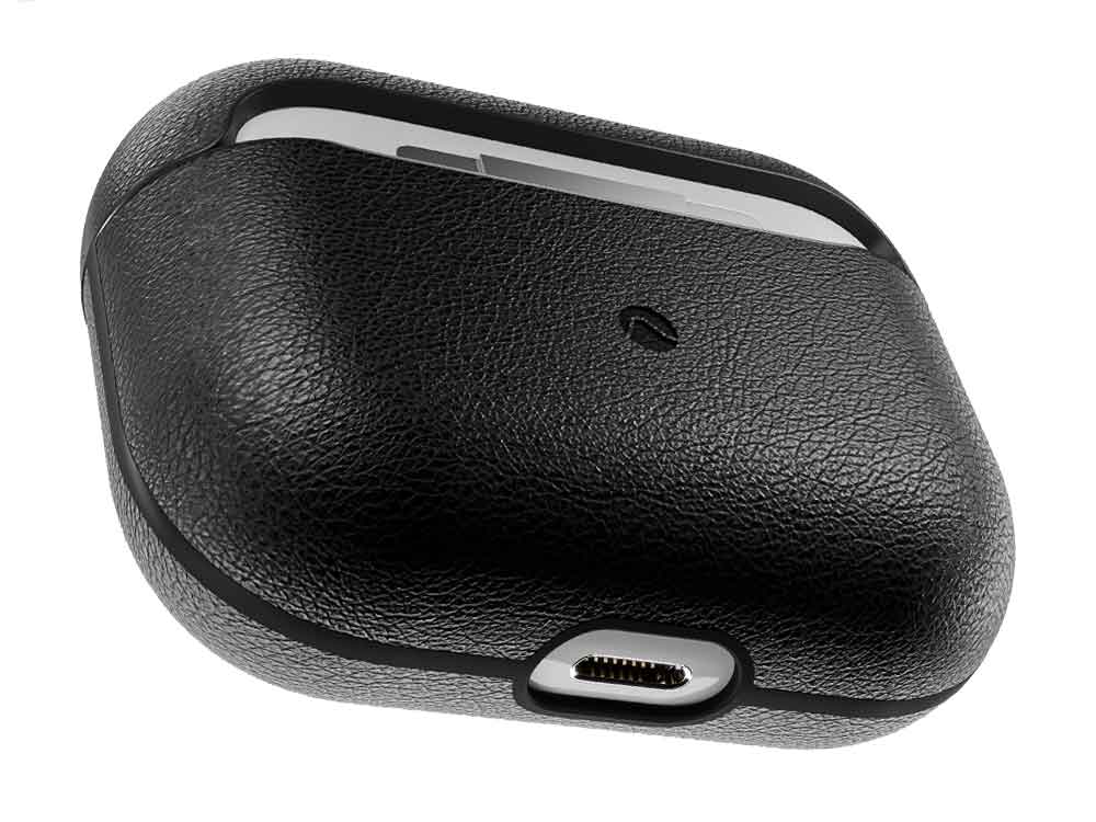 Caudabe Leather Case Crescendo for Airpod Pro - Black - Mac Addict