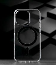 Load image into Gallery viewer, Caudabe Lucid Ultra Slim &amp; MagSafe Case iPhone 14 Pro 6.1 Crystal / Charcoal