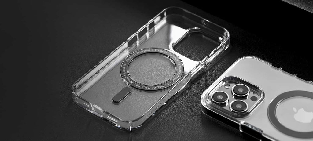 Caudabe Lucid Ultra Slim & MagSafe Case iPhone 14 Pro Max 6.7 Crystal / Charcoal