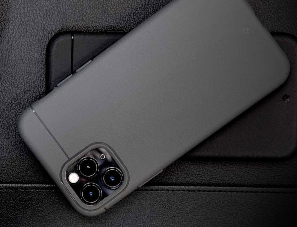 Caudabe Sheath Ultra Slim Minimalist Shock Absorbing Case For iPhone 11 Pro Max - Gray - Mac Addict