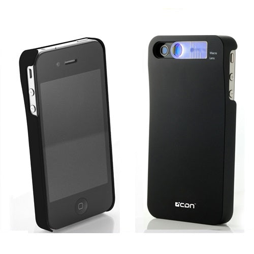 CDN iOptic iPhone 4 / 4S Case w/ Built in Macro Lens Take Photo 1cm Away- Black 1