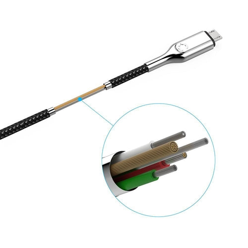 Cygnett Armoured Micro USB to USB-A Cable - Black 1m4