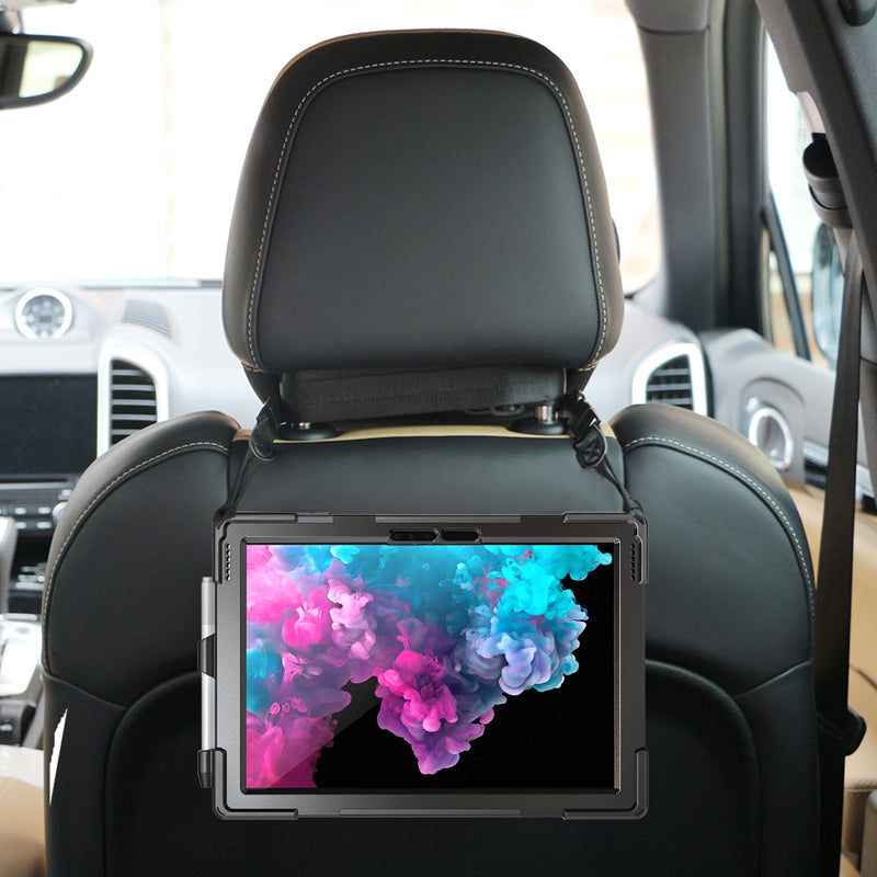 Rugged Case Hand & Shoulder Strap Microsoft Surface Pro 7+ / 7 / 6 / 5 / 4 - Black