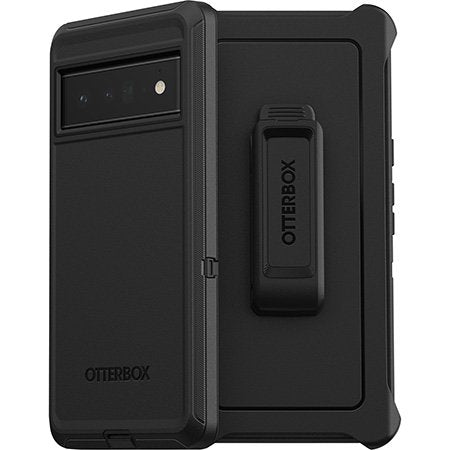 Otterbox Defender Tough Case for Pixel 6 Standard 6.4 inch & Belt Clip - Black 6